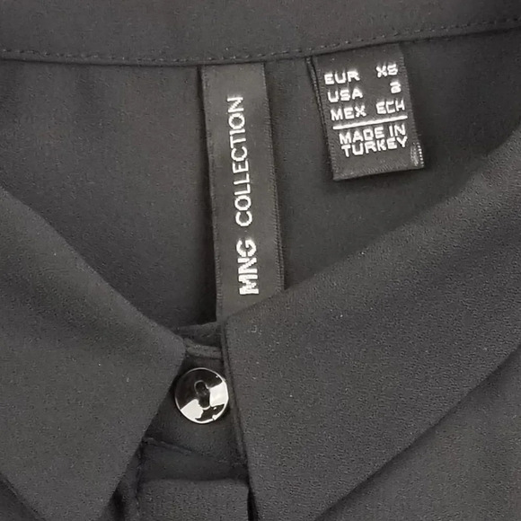 Ming Collection Small Sheer Hidden Buttons Top - Picture 3 of 6